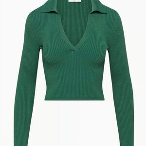 Sculpt Knit Polo Longsleeve